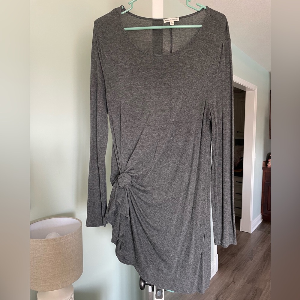 Zenana Basic Gray Tunic Dress